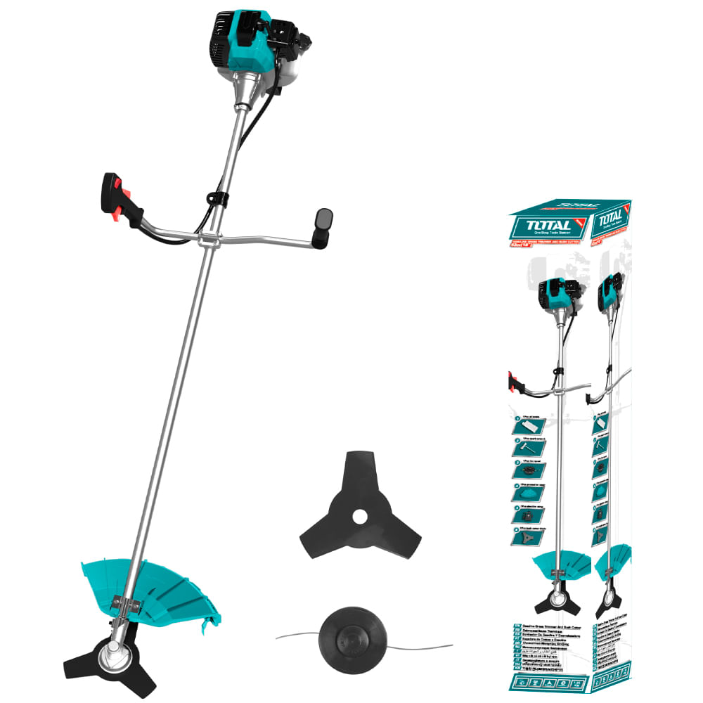 TP5434411.jpg Guadaña Cortador de pasto y arbusto a Gasolina TOTAL 42.7cc 17'' tubo 1 pieza Uso agricola IVA CERO Guadaña