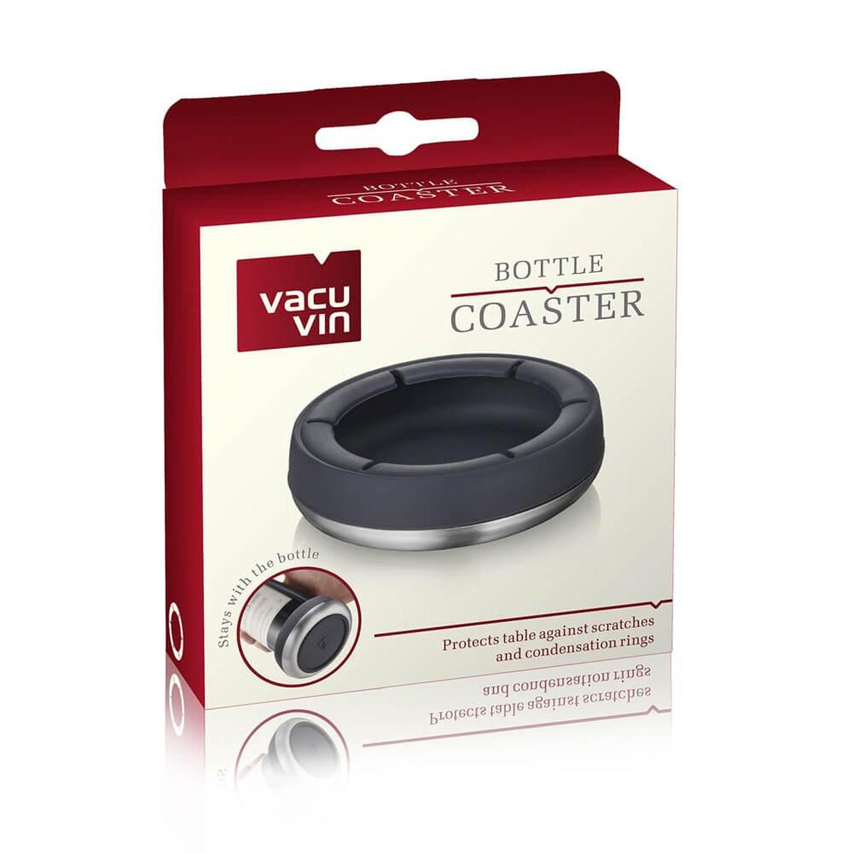 VV-18553606.jpg BASE DE BOTELLAS VACU VIN DE ACERO INOX. PARA PROTECCION NEGRO