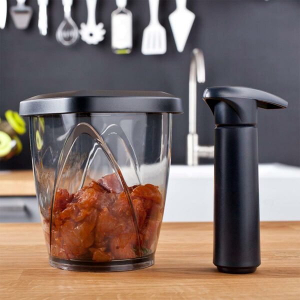 VV-28704606_1.jpg CONSERVADOR DE CAFE VACU VIN CON BOMBA AL VACIO COLOR NEGRO