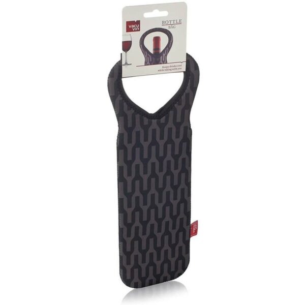 BOLSA TERMICA VACU VIN PARA LLEVAR BOTELLA NEGRO/GRIS