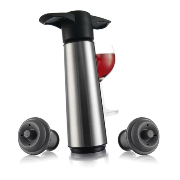 VV-6492606-1.jpg BOMBA AL VACIO VACU VIN ACERO INOX. 2 TAPONES PARA CONSEVAR VINO