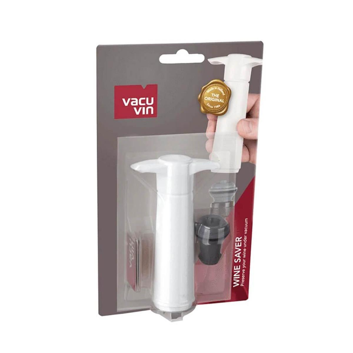 VV-8542606.jpg BOMBA AL VACIO VACU VIN 1 TAPON PARA CONSEVAR VINO COLOR BLANCO