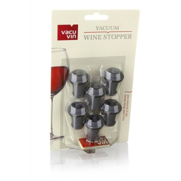 VV-886360_1.jpg TAPON AL VACIO PARA VINO VACU VIN 6PCS COLOR GRIS