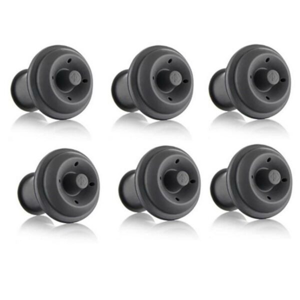 VV-886360_2.jpg TAPON AL VACIO PARA VINO VACU VIN 6PCS COLOR GRIS