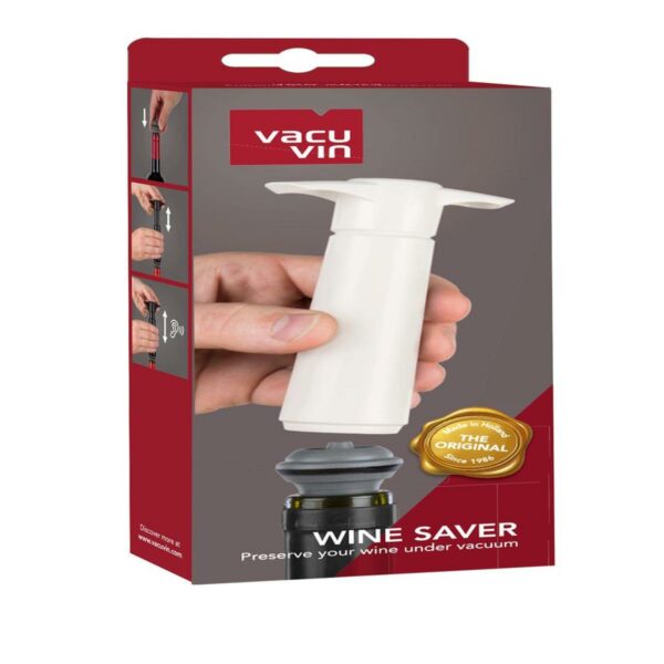 VV-9812606-1.jpg BOMBA AL VACIO VACU VIN 2 TAPONES PARA CONSEVAR VINO COLOR BLANCO