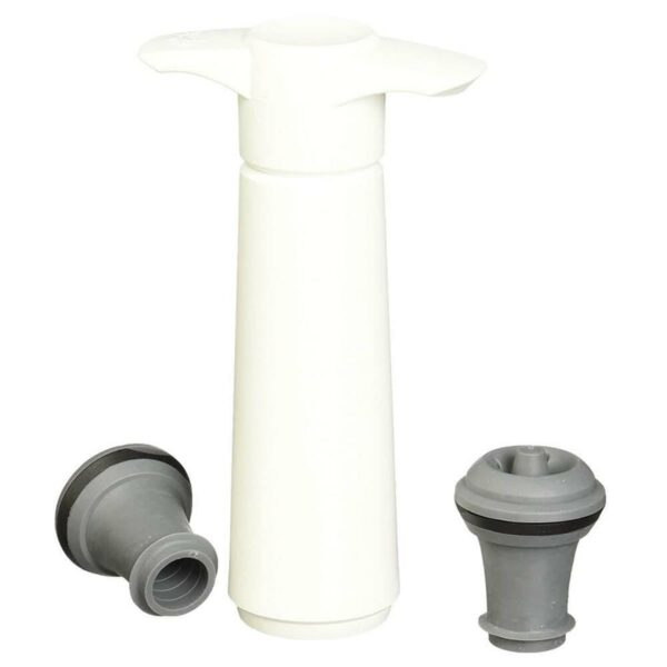 VV-9812606_1.jpg BOMBA AL VACIO VACU VIN 2 TAPONES PARA CONSEVAR VINO COLOR BLANCO