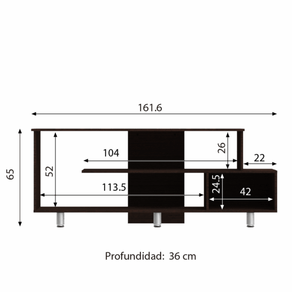X01M166W_3.png MESA TV DOHA WENGUE MUEBLEFACIL MESA TV DOHA