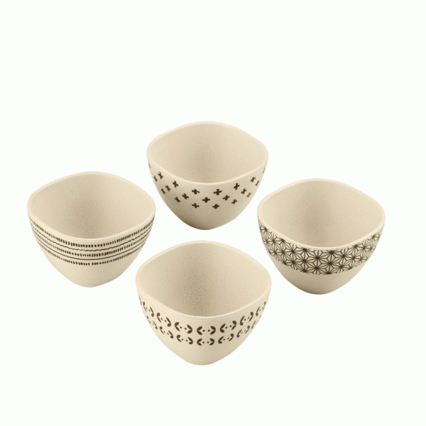 JUEGO DE TAZONES CUISINART 4 PCS DE BAMBU CAPACIDAD 8 OZ.