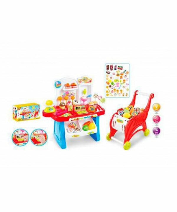 image-4.jpg Carrito de supermercado de juguete Generico Juego de supermercado Multi 762 g 20 cm 37 cm 38.5 cm Plástico Juego de supermercado Con Carrito Importado