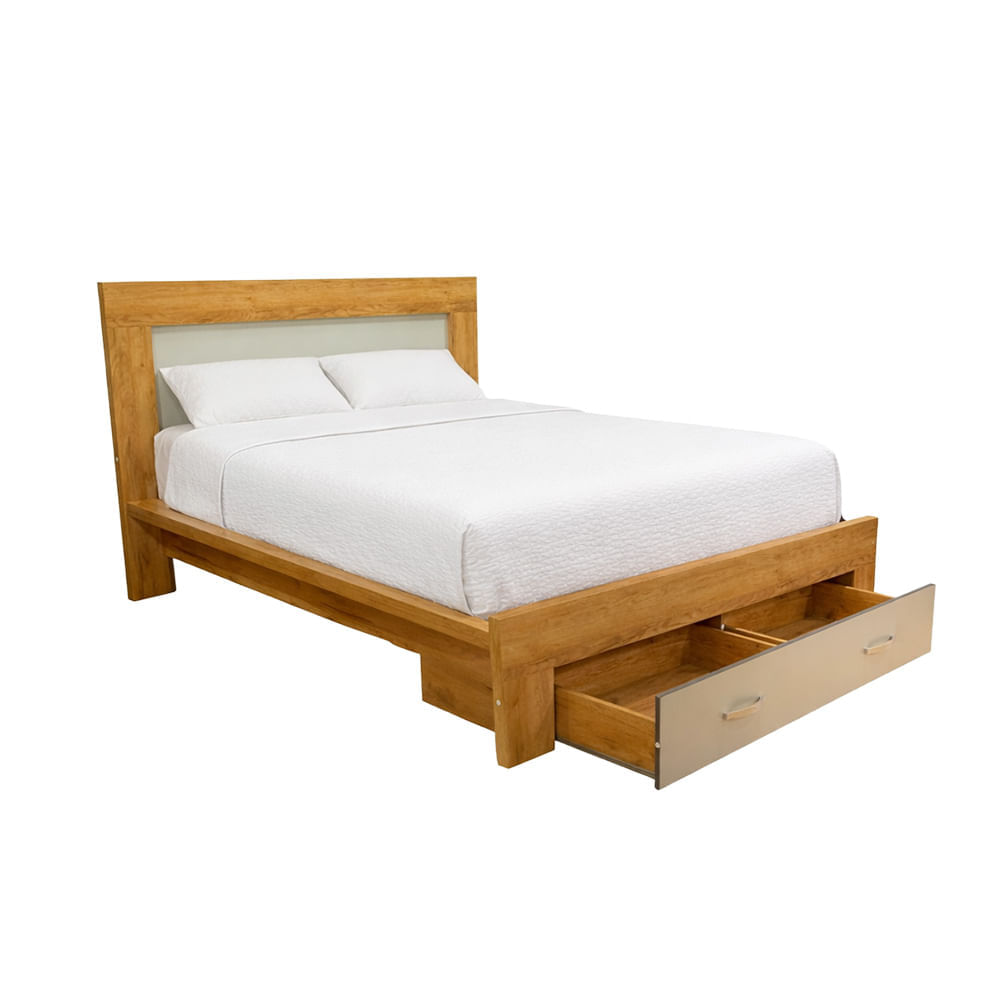 p2.jpg Cama Placencia | Full 2 Plazas Bi Color French OAK /Grey Foil