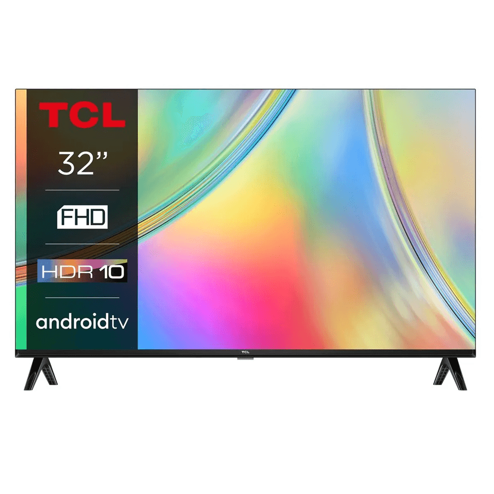 Televisor TCL S54 32" FHD Smart con HDR, Wi-Fi, Bluetooth, 2 HDMI, 2 USB Televisor TCL 32" FHD Android TV HDR Dolby Audio