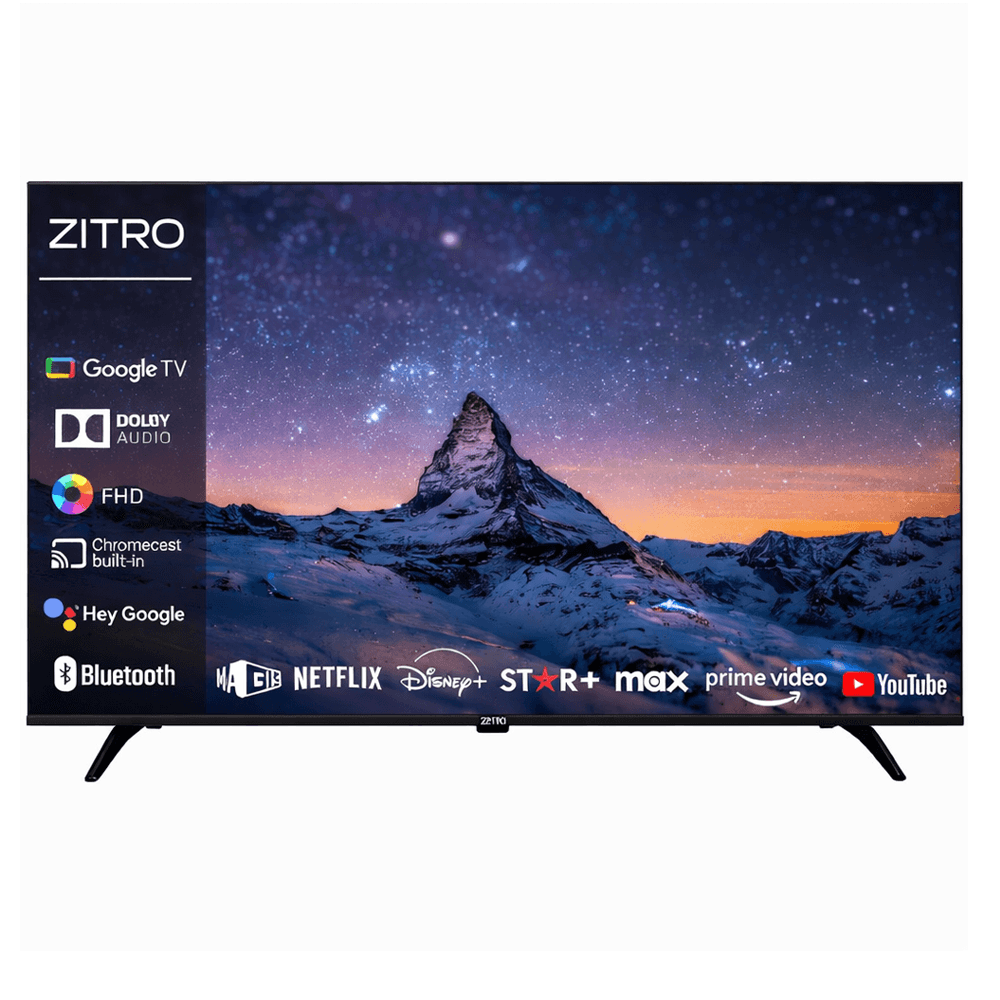 1AZIT8428.png Televisor ZITRO 40" | Full HD, LED, Android TV, Smart, Wi-Fi, Bluetooth, 2 altavoces TELEVISOR ZITRO 40" ANDROID 14