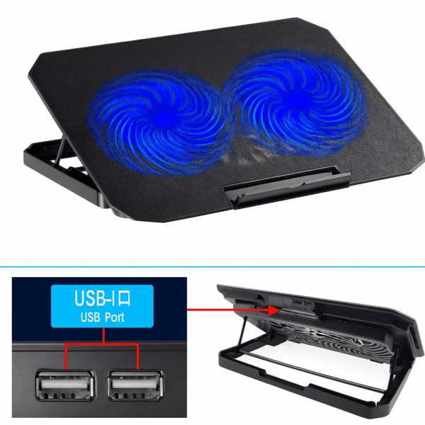 1BENV887-1.png Cooler ENV C22 | Doble ventilador Cooling Pad ENV C22 Dual Fan