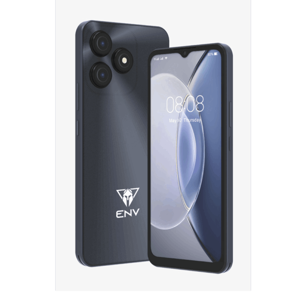 Celular ENV NEO | 64 GB almacenamiento, 2 GB RAM, color negro, Dual SIM NEGRO