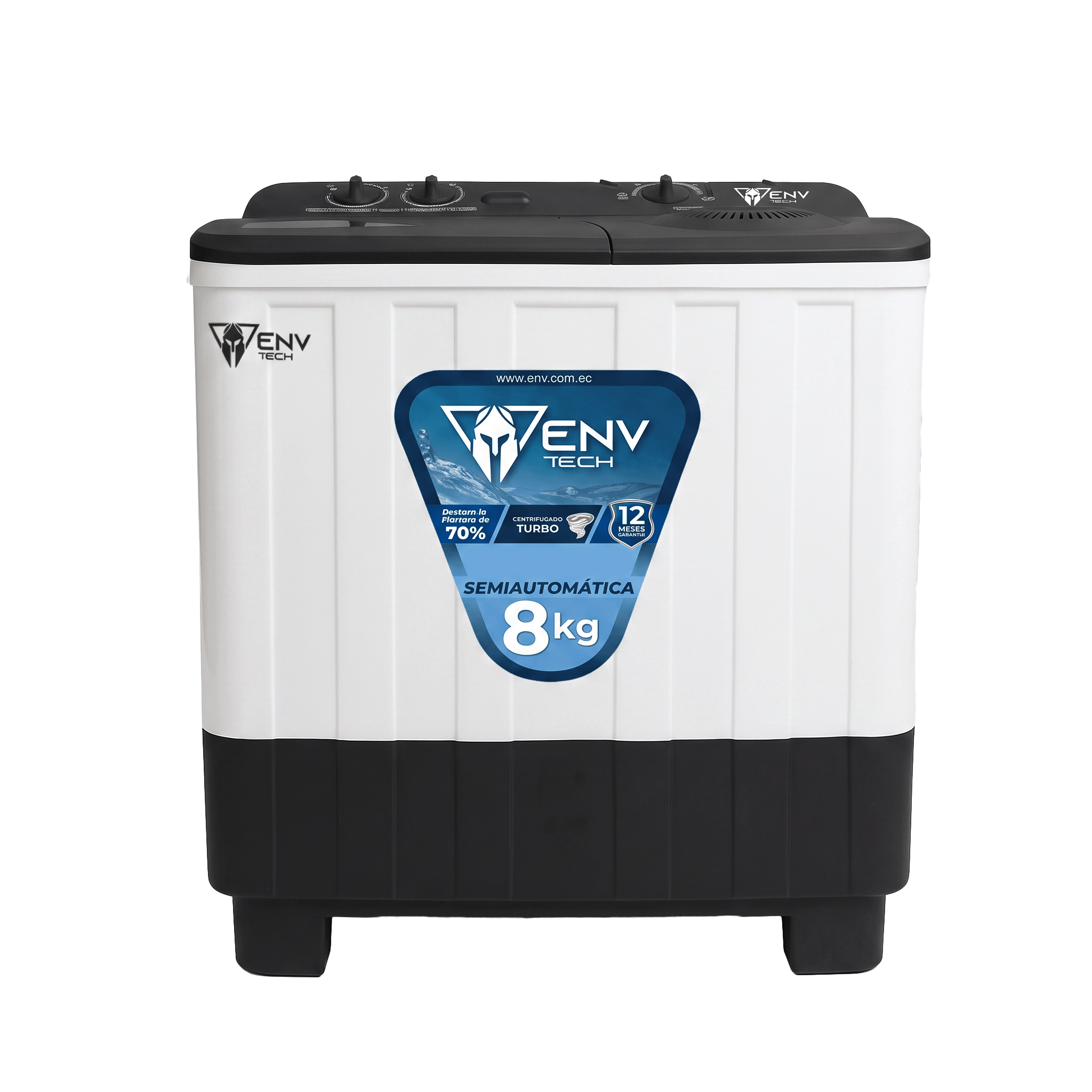 Lavadora Semiautomática ENV TECH 8KG