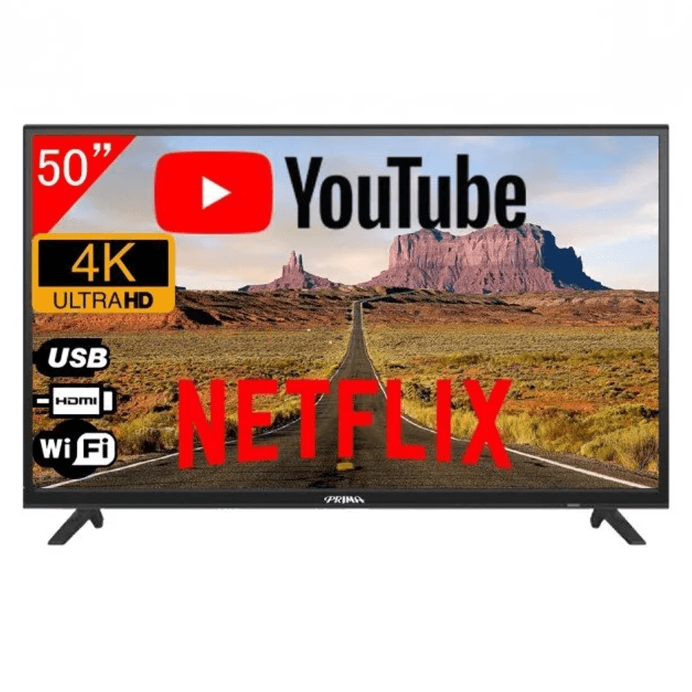 Televisor Prima Smart TV 50 pulgadas | 4K, Android 4.4, WiFi, 3 HDMI, 2 USB Smart Tv Prima 50 pulgadas 4K, WiFi, Usb, Hdmi
