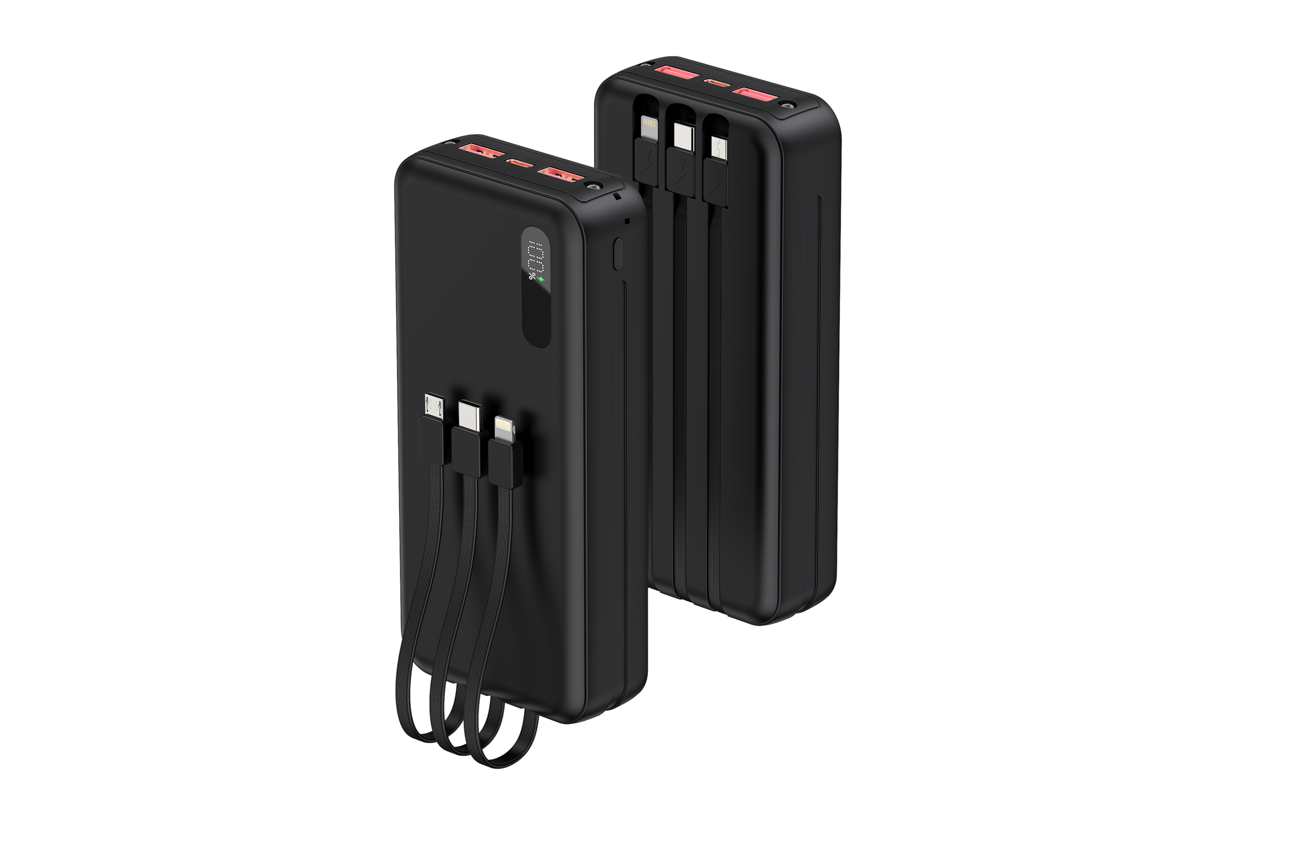 Power Bank ENV PW LINK 16 – 20.000 mAh con 3 Cables Integrados