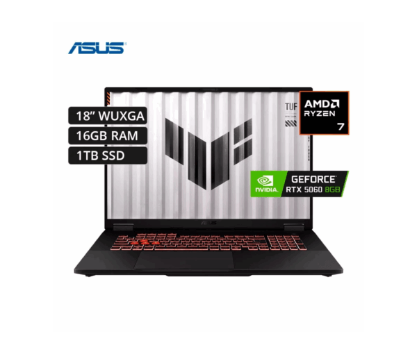 Laptop Amd Ryzen 7 260, 16GB+1tb+ 18FHD 144GHZ, RTX 5060 8GB