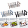 Escurridor de platos Generico | Acero inoxidable 12 platos extensible Escurridor plegable para fregadero