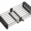 Escurridor de platos Generico | Acero inoxidable 12 platos extensible Escurridor plegable para fregadero