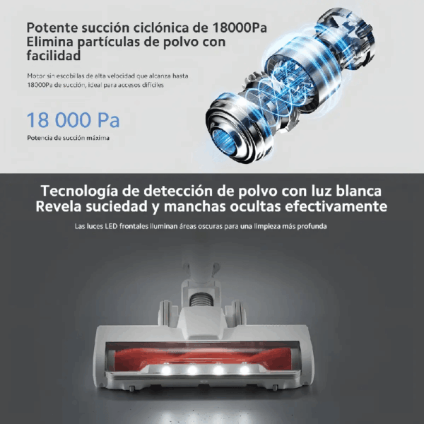 1HXIA987-7.png Aspiradora Xiaomi C203 2,4 kg 22,2 V 0,55 l inalámbrica Aspiradora Xiaomi G20 Lite 2 en 1
