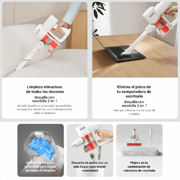 1HXIA987-9.png Aspiradora Xiaomi C203 2,4 kg 22,2 V 0,55 l inalámbrica Aspiradora Xiaomi G20 Lite 2 en 1