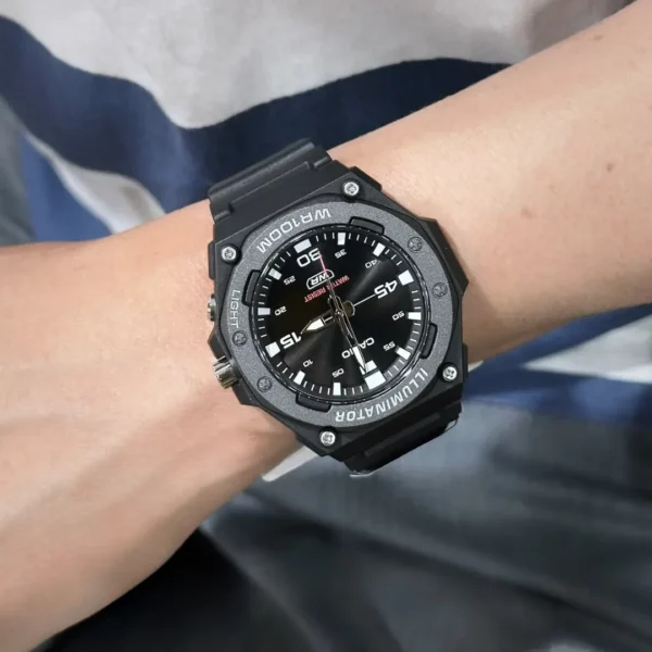 Reloj Casio MW-620H-1AV Analógico Gris Resistente al Agua 100 m con Luz LED