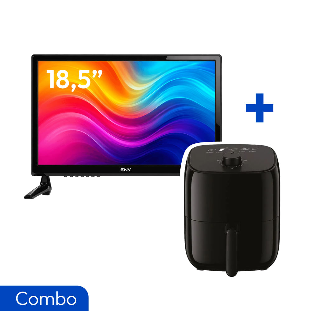 Combo TV Mini Home ENV 18.5" + Freidora de Aire
