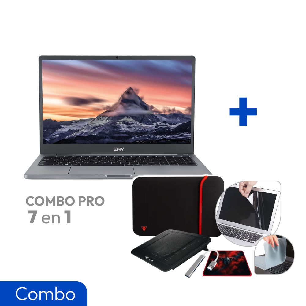 Combo Laptop ENV Ryzen 5 + Accesorios Pro 7 en 1