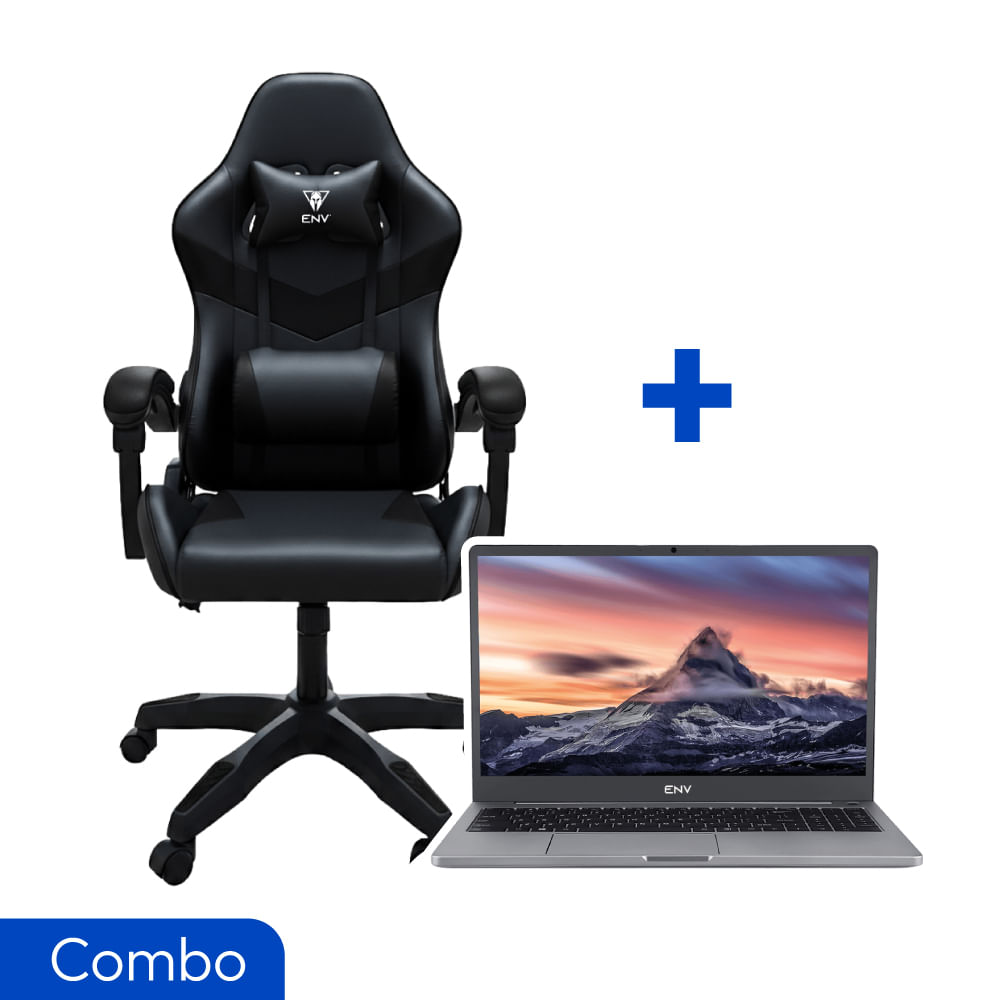 Combo Laptop ENV Ryzen 5 + Silla Gamer Olympus Negro