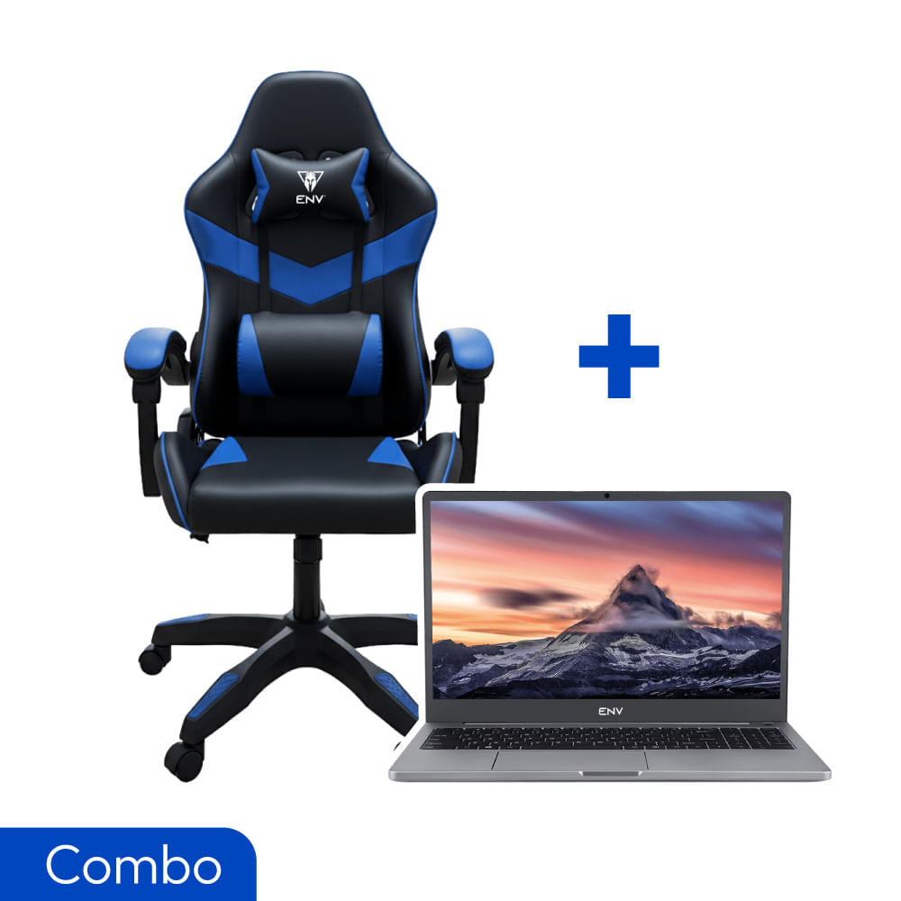 Combo Laptop ENV Ryzen 5 + Silla Gamer Olympus Azul