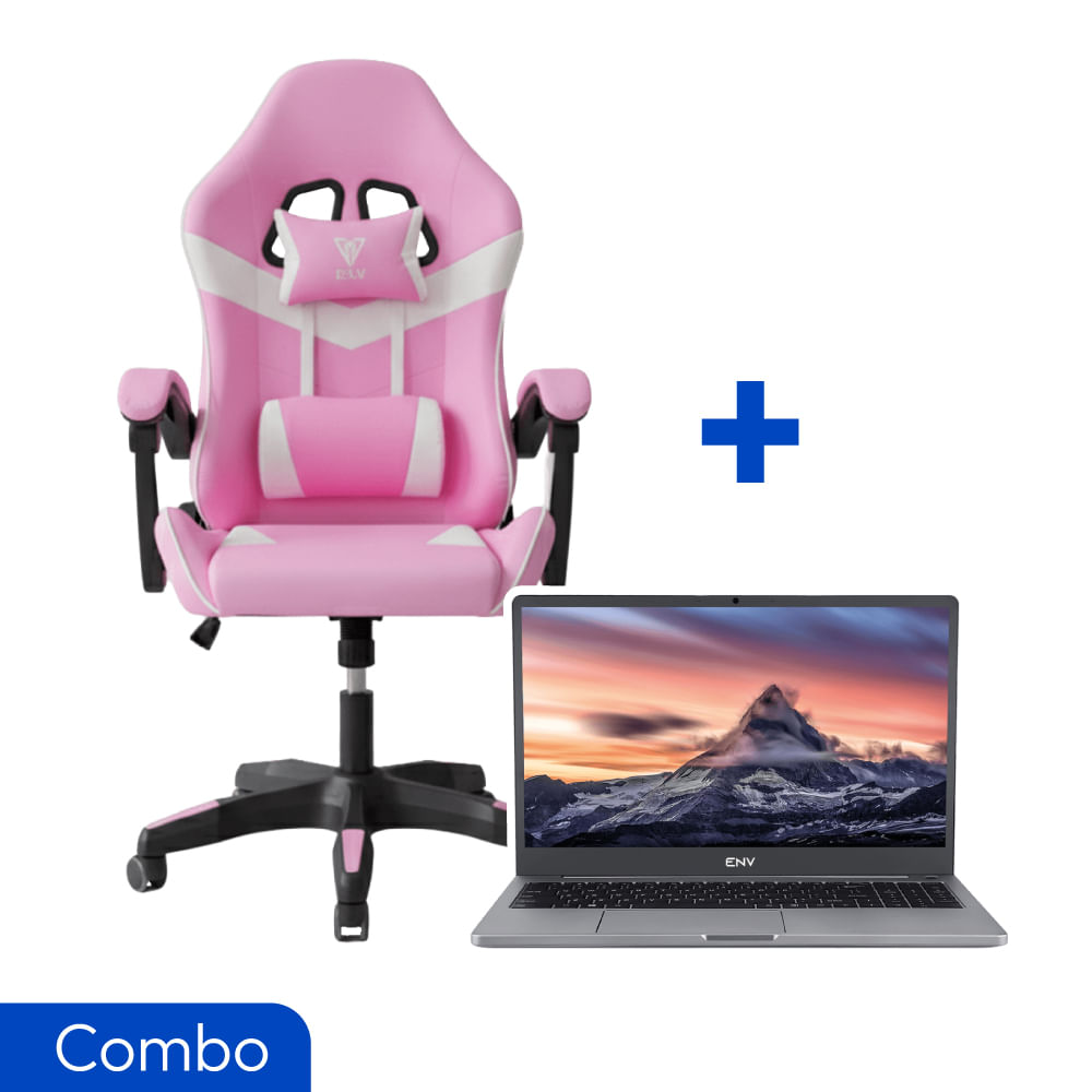 Combo Laptop ENV Ryzen 5 + Silla Gamer Aphrodite Bloom